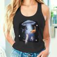宇宙猫 面白い宇宙猫銀河ufoエイリアンアブダクション タンクトップ