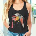 宇宙船 宇宙人 猫 Ufo 黒猫 面白い タンクトップ