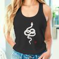 巳年 シンプルな白蛇デザイン 幸運を願うお守り タンクトップ