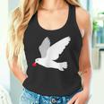 平和への愛を込めた白い鳩 タンクトップ