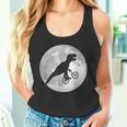 恐竜 ダイナソー 面白いtシャツ ティラノサウルス 月と自転車 サイクリング アート メンズ 子供 おもしろ 服 ネタ タンクトップ