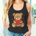 愛らしいハート付きテディベア ラブぬいぐるみ タンクトップ