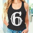 数字 6 インチ 白 大 太字 アメリカ 西部 スタイル フォント タンクトップ