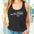 数学クラスの二次方程式 Quadratic Formula For Math Class タンクトップ