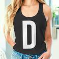 文字d アルファベットモノグラム イニシャル。 タンクトップ