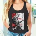日本のクモユリ 侍 猫 グランジ 浮世絵 アニメアート タンクトップ