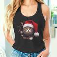 猫 クリスマス クリスマスパーティー タンクトップ