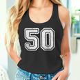 番号 50 ホワイト スポーツ ディストレスト番号 タンクトップ