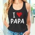 私はパパ 最高 お父さん 父 息子 娘 衣装 ハートが大好きです I Love Papa タンクトップ
