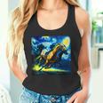 競馬 馬tシャツ おもしろ ウマ レース 馬 乗馬 競馬 面白いtシャツ メンズ グッズ ネタ 大人 男性 ゴッホ タンクトップ