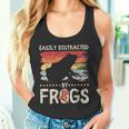 簡単に気を散らせるカエルのヴィンテージなカエル愛好家。 タンクトップ