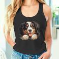 素敵で面白い覗き見犬 バーニーズマウンテンドッグ タンクトップ