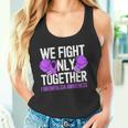 線維筋痛症啓発 パープルリボン We Fightonly Together タンクトップ