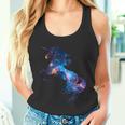 美的シルエット 夢のような宇宙 銀河 ユニコーン タンクトップ