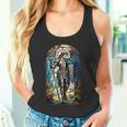聖ミカエル大天使 – 聖なるステンドグラス – キリスト教 タンクトップ
