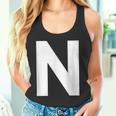 英文字 N 大文字 アルファベット モノグラム イニシャル Abc タンクトップ