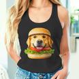 面白いtシャツ ゴールデンレトリバー 犬 ハンバーガー メンズ グッズ かわいい おもしろ 面白い 服 ネタ タンクトップ