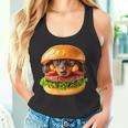 面白いtシャツ ダックスフンド 犬 ハンバーガー メンズ グッズ かわいい おもしろ 面白い 服 ネタ タンクトップ