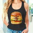 面白いtシャツ ポメラニアン 犬 ハンバーガー メンズ 犬好き グッズ かわいい おもしろ 面白い 服 ネタ タンクトップ