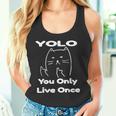 面白い猫 Tピースギフト Yolo 猫愛好家に タンクトップ