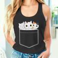 面白い猫 ポケット かわいい カワイイ キティ ラブ キャット ポケット付き タンクトップ