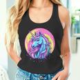 鮮やかなユニコーン マジック ファンタジー ムーンライト タンクトップ