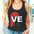 ２人で着るとハートが出来る Loveの文字になる 「Ve」カップル 恋人 タンクトップ