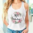 101歳&素晴らしいフローラルパーティーハッピー101歳の誕生日 タンクトップ
