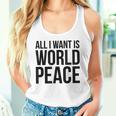 All I Want Is World Peace タンクトップ