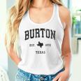 Burton Texas Tx ビンテージ アスレチック ブラックスポーツデザイン タンクトップ