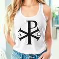 Chi Rho クリスチャン ゴッド アルファ オメガ イエスキリスト キリスト教 タンクトップ