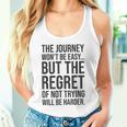 Easy Journeys Regret ジム、ハッスル、成功、モチベーションアップ タンクトップ