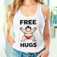 Free Hugs おもしろ相撲力士 相撲ハグ カワイイ相撲ハグ タンクトップ