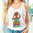 God Goals グラインドメラニン クリスチャン 楽しい ブラック クイーン ガールズ タンクトップ