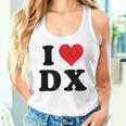 I Heart Dx Initials I Love DX First And Last Name D X タンクトップ