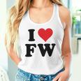 I Heart Fw Initials I Love FW First And Last Name F W タンクトップ