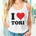 I Heart Tori ファーストネーム I Love パーソナライズ タンクトップ