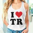 I Heart Tr Initials I Love TR First And Last NameR タンクトップ