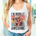 I'm Woolly Awesome 面白い レトロ メンズ レディース キッズ ウーリーマンモス タンクトップ