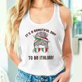 It's A Beautiful Day To Be Italian イタリア国旗 ミーム 背面に タンクトップ