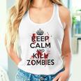 Keep Calm And Kill Zombies Carry Bloodplatter On タンクトップ