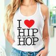 I Love Hip Hop ハート ラップ&ヒップホップファン タンクトップ