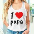 I Love You PapaCool Happy Father's Day Best Daddy タンクトップ
