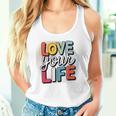 Love Your Life インスピレーション引用シャツ モチベーションアップ タンクトップ