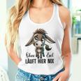 Ohne Esel Läuft Hier Nix ロバ 牧場 農業 ロバ タンクトップ