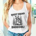 Questquad ブロッコリー 面白い 猫好き タンクトップ