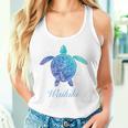Save The Hawaiiea Turtles ハワイアンブルー トライバルタートルホヌ タンクトップ