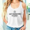 Scp Foundation Dクラス 囚人バーコード タンクトップ