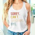 Sorry Can't Gardening Bye 面白いガーデニング愛好家 長袖tシャツ タンクトップ