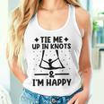 Tie Me Up In Knots & I'm Happy エアリアル ヨガ 体操選手 エアリスト タンクトップ